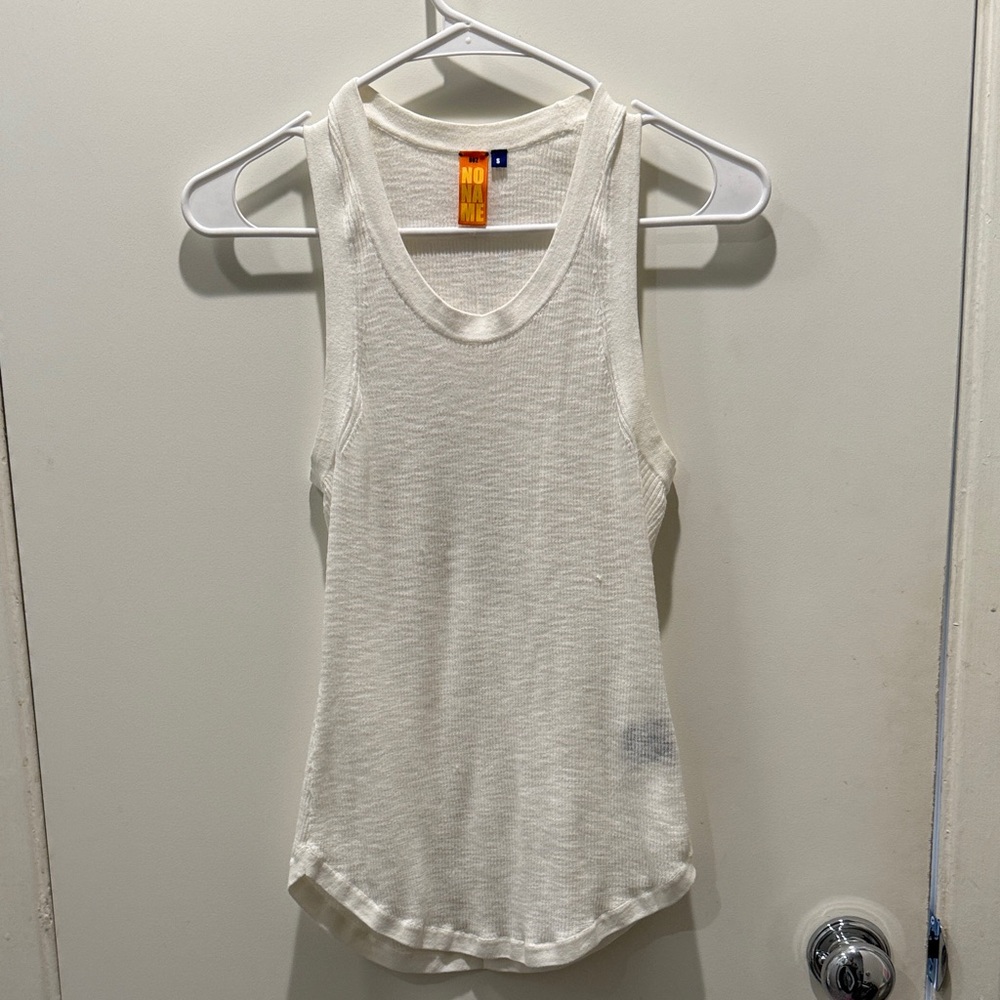 Noname Crewneck Tank in White